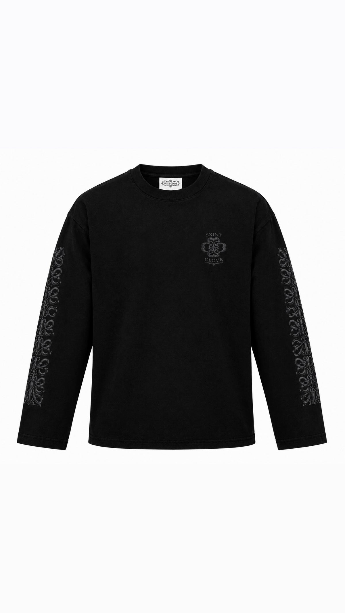 Signature SC Long Sleeve Tee – Black Chrome