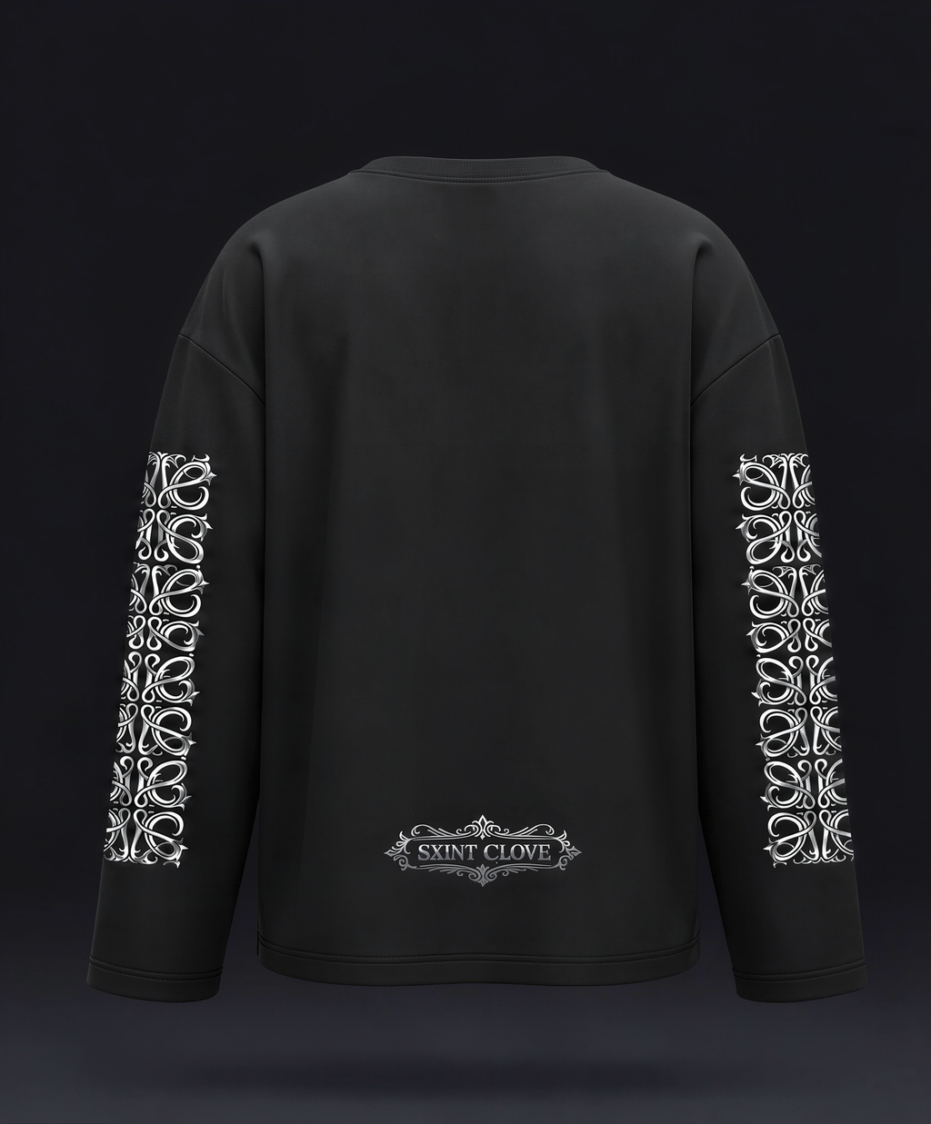 Signature SC Long Sleeve Tee – Silver Chrome