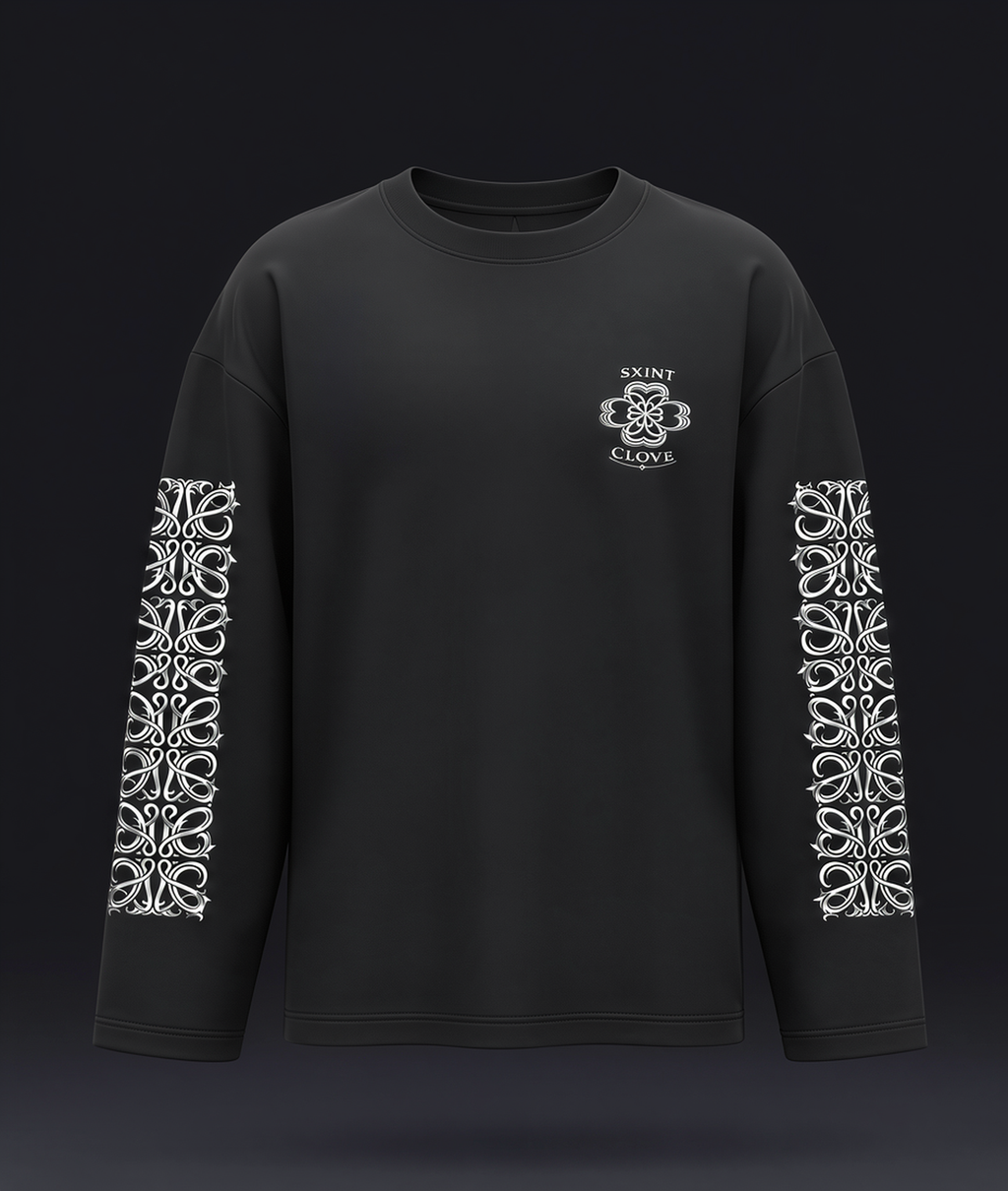 Signature SC Long Sleeve Tee – Silver Chrome