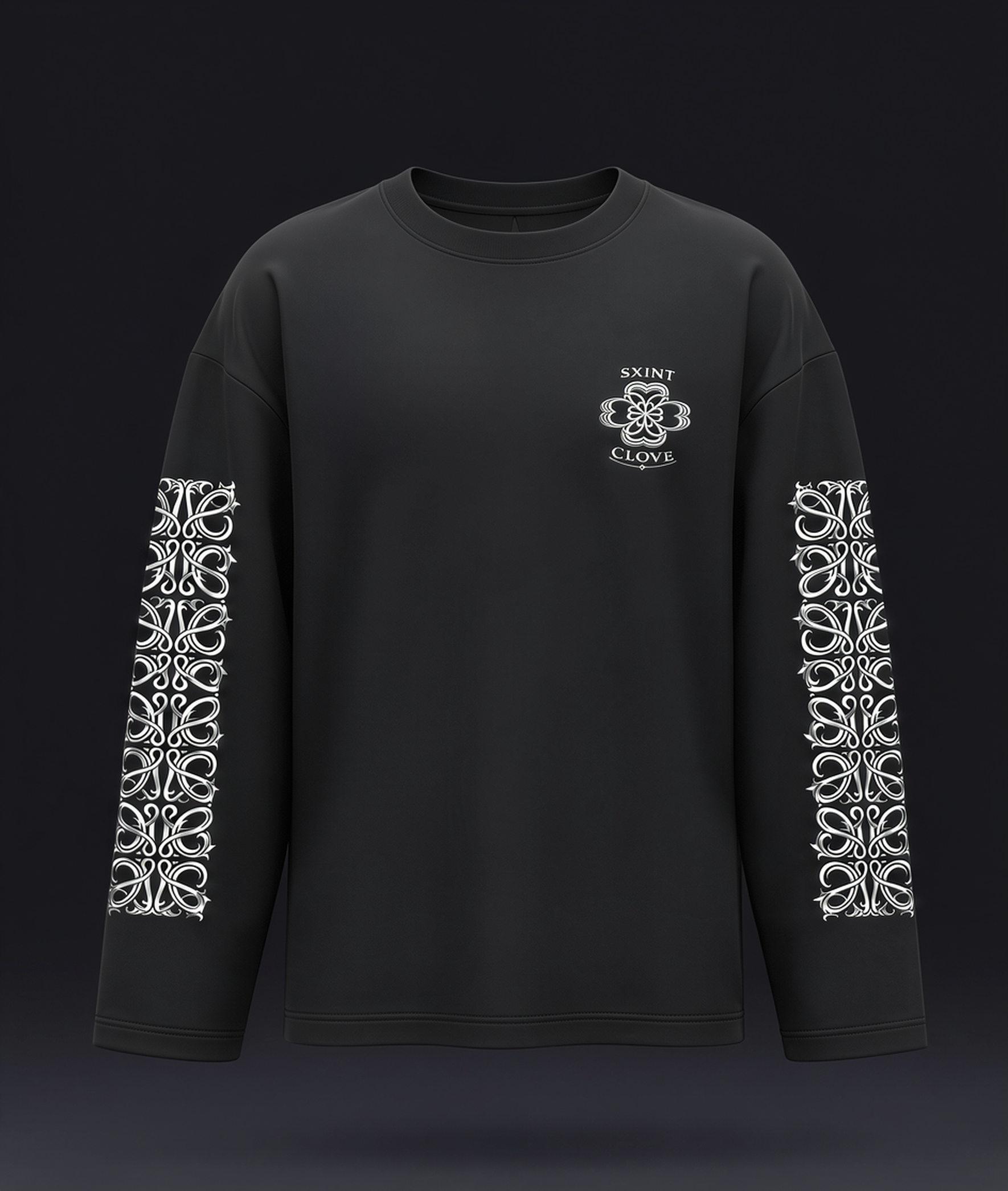 Signature SC Long Sleeve Tee – Silver Chrome